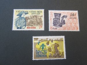 Vietnam 1971 Sc 398-400 set MH