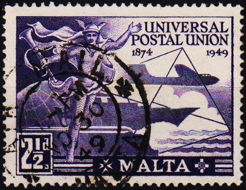 Malta.1949 2 1/2d S.G.251 Fine Used