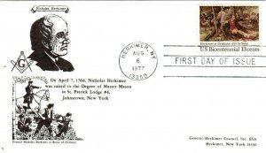 #1722 Herkimer at Oriskany 1st GH Council Masonic cachet First Day cover