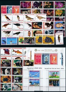 Surinam Suriname 2006 Complete Year Set  MNH