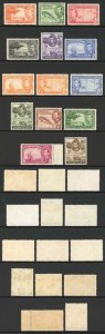 Cayman Is SG115/26a 1938 Set of 14 U/M Cat 120 pounds