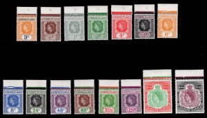 MOMEN: LEEWARD ISLANDS SG #126-140 1954 MINT OG NH £60+ LOT #67904*