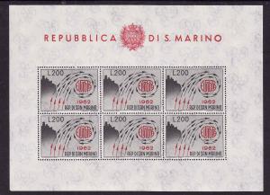 D4-San Marino-Sc#539-unused NH sheet-Europa-1992-