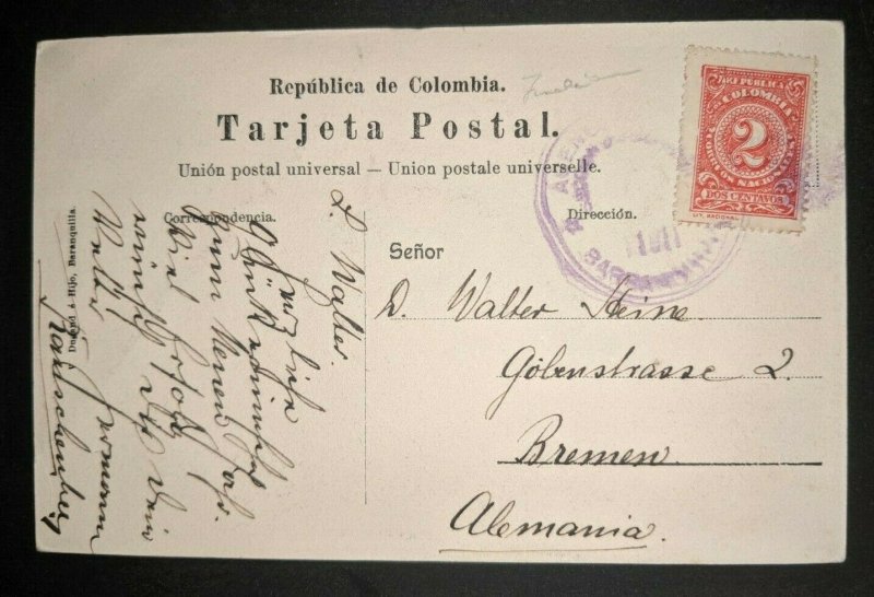 1911 Goagira Columbia Tipo de Indio to Germany Real Picture Postcard Cover