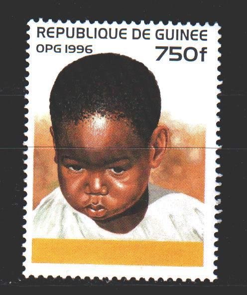 Guinea. 1996. 1587 from the series. Children. MNH.