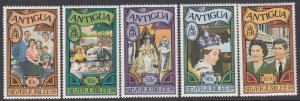 Antigua 459-463 MNH CV $1.25