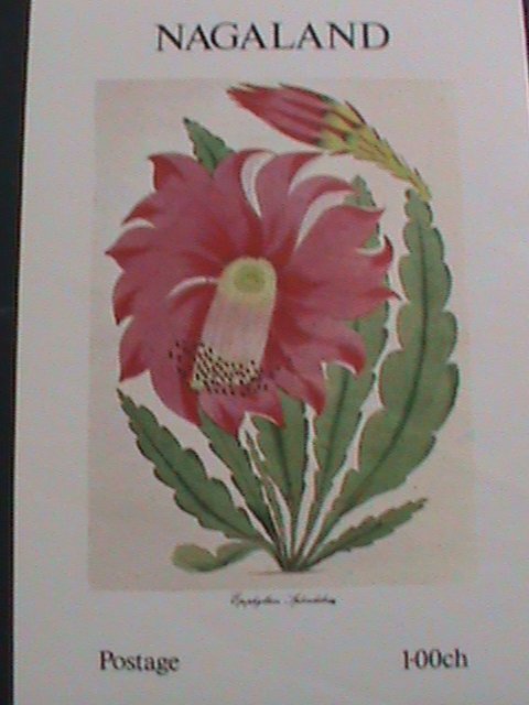 ​NAGALAND- COLORFUL BEAUTIFUL LOVELY FLOWER -IMPERF :MNH S/S SHEET-VERY FINE