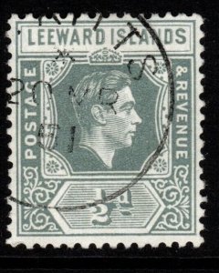 LEEWARD ISLANDS SG97 1949 ½d SLATE-GREY FINE USED