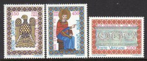 Vatican City - 1985 MNH set of 3 - St Gregory VII - #758-60 cv 3.60 Lot #70