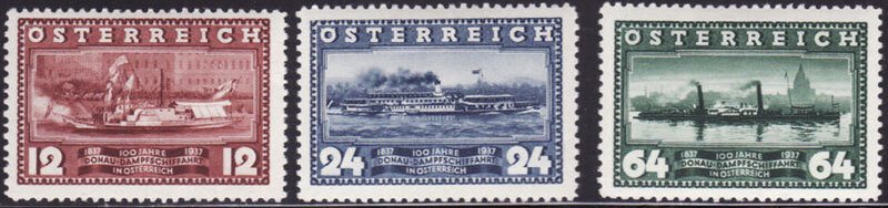 Scott #382-4 Steamships MNH