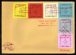 GREAT BRITAIN STRIKE POST 1971 LYMINGTON Set on FDC