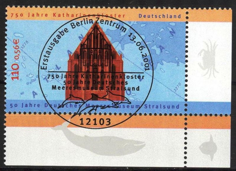 Germany 2001 Architecture Catherine Monastery Stralsund Used / CTO