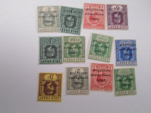 selection Togo 1915-16 mint JP: CV $21