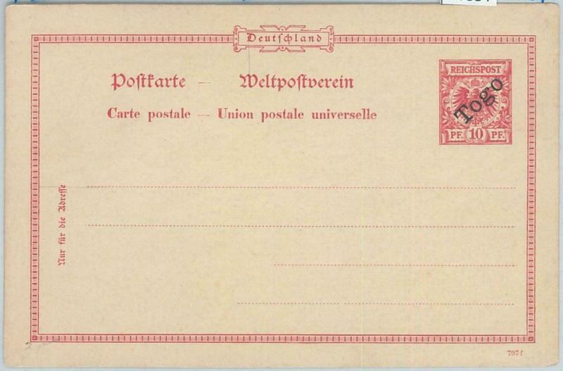 77534 - GERMAN COLONIES TOGO - Postal History -  STATIONERY CARD