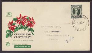 Australia 338 Queensland Typed FDC