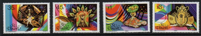 ST.VINCENT SG788/91 1984 CARNIVAL COSTUMES MNH