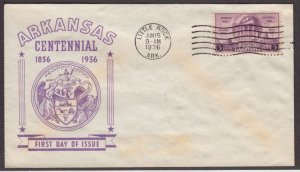 1936 ARKANSAS Centennial 100 yrs 782-28 unknown cachet-maker, unaddressed