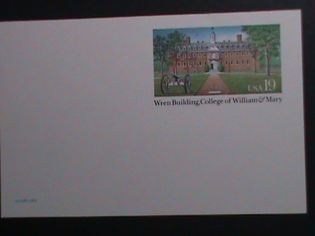 ​UNITED STATES-1993-COLLEGE OF WILLIAM & MARY-WREN BUILDING-MNH- POST CARD-VF