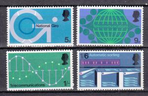 Great Britain # 601-604, Mint H