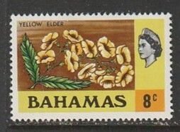 1971 Bahamas - Sc 320 - MH VF - 1 single - Yellow Elder