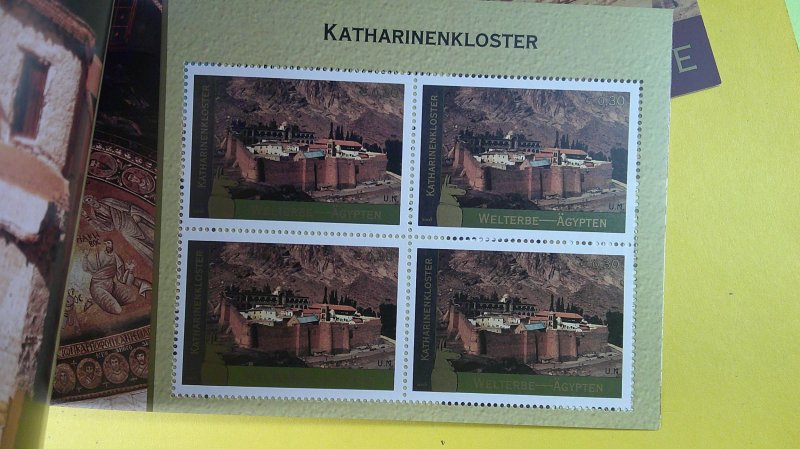 U.N. 2005 Egyptology Booklets CPL Set of 3 (N.Y., Gen., Wien) #891, #446, #370