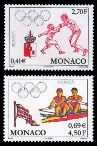 Monaco 2000 Scott #2167-2168 Mint Never Hinged