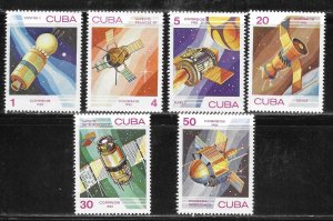 Cuba 2583-2588 1983 Cosmonaut's Day set MNH