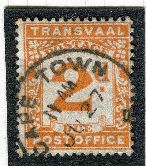 TRANSVAAL Postage Due issue Ed VII CAPE TOWN Postmark on 2d. value