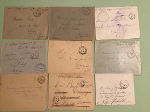 France WW1 military postal service 9 items Ref A972