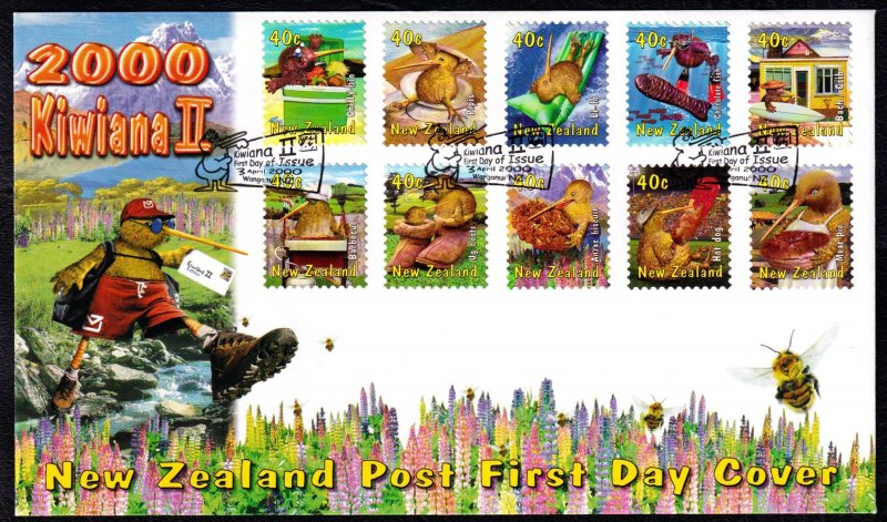 New Zealand 2000 Pop Culture First Day Cover FDC Pane SC 1650b