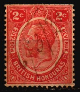 British Honduras Used Scott 94 w/trimmed perfs at top