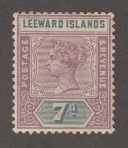 EDSROOM-17065 Leeward Islands 6 LH 1890 Queen Victoria CV$12