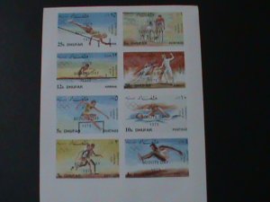 DHUFAR-1972-OLYMPIC GAMES-OVPT.-IMPERF MNH-SHEET VF-EST-$16-PROMOTE-50% OFF