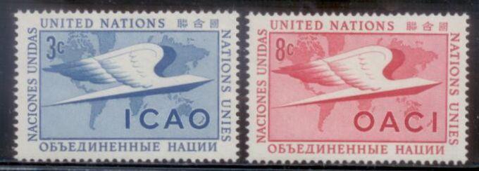 United Nations - New York 1955 SC# 31-32 MNH-OG L378