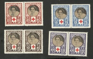 ROMANIA - MNH PAIR RED CROSS - Queen Mother Elena - 1945..