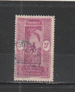 Dahomey  Scott#  85  Used  (1930 Man Climbing Oil Palm)