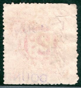 GB Durham NER RAILWAY 2d Vermilion (1891) Letter Stamp *COUNDON* STATION LIME76