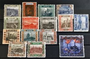 Saar: Early Mint/MNH Definitive Set