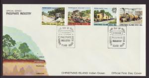 Christmas Island 95-110 Phosphate S/4 U/A FDC