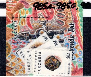 Tanzania #985a-h MNH - Stamp Souvenir Sheet