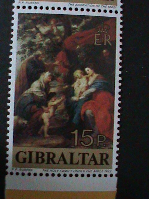 GIBRALTAR 1977 SC#359//62 NUDE ARTS PAINTING PAUL RUBENS 400TH ANNIV-MNH VF