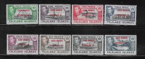 FALKLAND IS. SCOTT #4L1-4L8 SOUTH ORKNEYS DEPENDENCY-  MINT LIGHT   HINGED