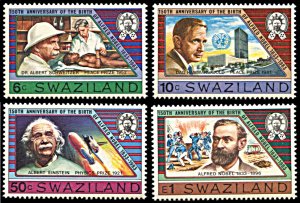 Swaziland 436-439, MNH, Birth Centennial of Alfred Nobel