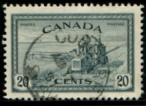 271 Canada 20c Peace Re-Conversion, used