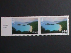 ​ UNITED STATES-2008 SC#C145 TRUNK BAY-ST.JOHN-VIRGIN ISLANDS MNH BLOCK OF 2
