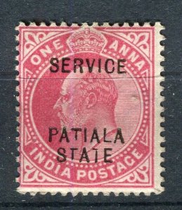 INDIA; PATIALA early 1900s ED VII issue Mint hinged Shade of 1a. value