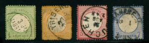 momen: Germany Stamps Eagle #7-10 Used Set