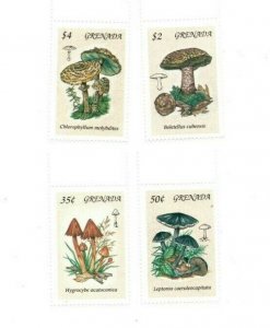Grenada - 1994 - Mushrooms - Set Of 4 Stamps - MNH