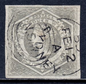 New South Wales - Scott #29 - Used - 2.5mm tear at right, pencil/rev. - SCV $125