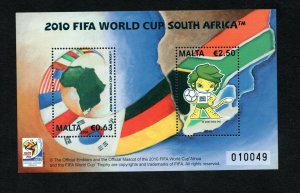 2010- Malta- Football World Cup FIFA- South Africa- MN MNH**